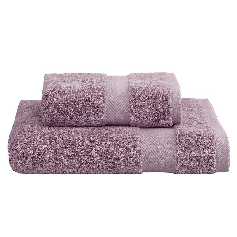 JUEGO TOALLA ANDES 2 PIEZAS 600 GR ROSA