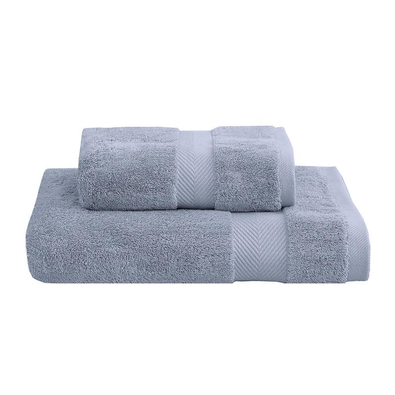 JUEGO TOALLA ANDES 2 PIEZAS 600 GR GRIS